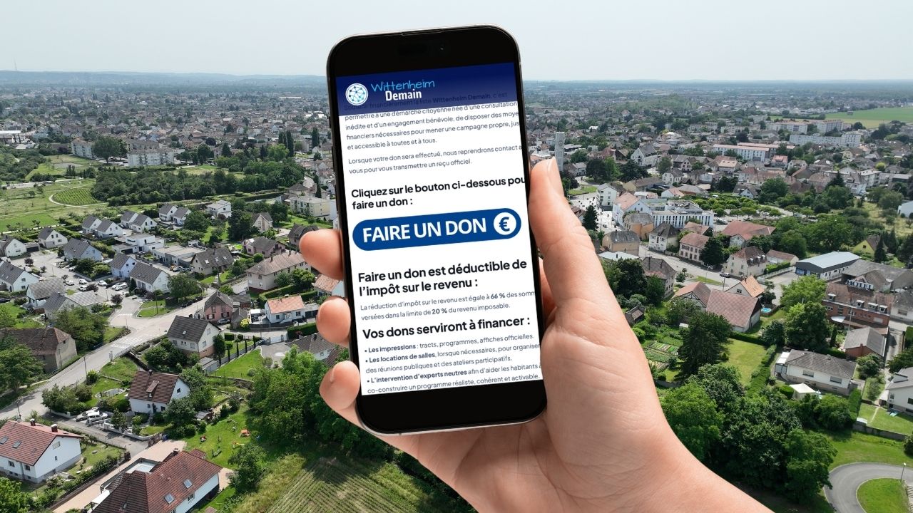 Faire un don en ligne pour soutenir la liste Wittenheim Demain
